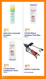 Action folder week 43 Pagina 27: L'Oréal Elseve shampoo Total Rep... €2,44, Satin Care scheergel Sensitive €2,37