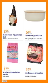 Action folder week 43 Pagina 30: Halloween figuur met led €2,95, Treewick geurkaars €5,95