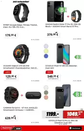 MediaMarkt Prospekt Seite 13: FITBIT Google Edge, Fitness Tracker €179,99, HUAWEI Watch GT5 46 MM €129,00