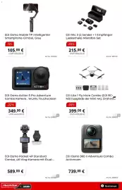 MediaMarkt Prospekt Seite 14: DJI Osmo Pocket 4P Standard Combo €589,00, DJI Osmo Action 5 Pro Adventure Combo Kamera €349,00