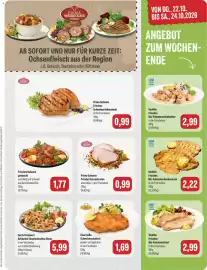 Feneberg Prospekt woche 43 Seite 3: VonHier Frisches Bio-Putenoberkeulensteak €2,22