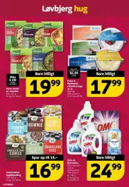 Løvbjerg tilbudsavis uge 42 Side 4: Valsemøllen kageblanding €16,99, Omo el. Bamseline €24,99