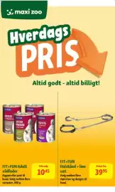 Maxi Zoo tilbudsavis Side 16: Fit+fun adult vådfoder €10,45, Fit+Fun Halsbånd + line sæt €39,95