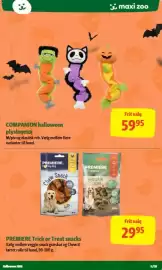 Maxi Zoo tilbudsavis Side 5: Premiere trick or treat snacks €29,95, Companion halloween plyslegetøj €59,95