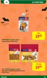 Maxi Zoo tilbudsavis Side 7: Fit+Fun halloween snacks €19,95, Premiere Topping Sauce €19,95