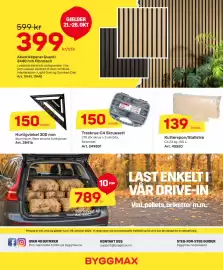 Byggmax kundeavis Side 3: Akustikkpanel Quanti 2440 mm Fibrotech €399,00, Hurtigvinkel 300 mm €150,00