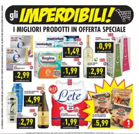 Volantino Supermercati Agorà Pagina 3: Lines assorbenti seta e' €2,99, Giocantinu Vermentino di Gallura DOCG €4,99