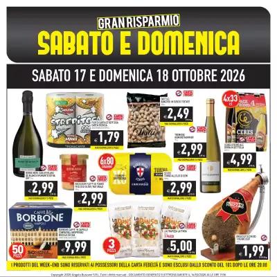 Volantino Supermercati Agorà (valido fino al 18-10)
