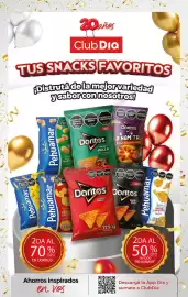 Folleto Supermercados DIA semana 42 Página 6: 20años Club Dia TUS SNACKS FAVORITOS ¡Distrutá de la mejor variedad y sabor
