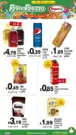Volantino Primo Prezzo Pagina 3: PEPSI Cola €0,39, Mulino Bianco Crostatine Cacao €1,99