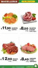 Volantino Primo Prezzo Pagina 40: Salsiccia di suino Sottile/Doppia €8,50, Muscolo bovino €12,90