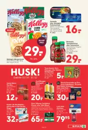SPAR tilbudsavis uge 42 Side 13: Grøn Tuborg, Carlsberg Pilsner eller 1664 Blanc €65,00, Kellogg's Morgenmad €29,00