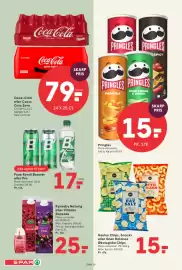 SPAR tilbudsavis uge 42 Side 16: Faxe Kondi Booster eller Pro €17,00, Pringles €15,00