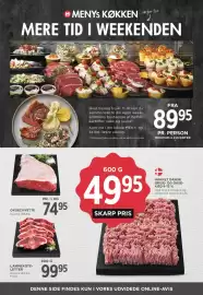 MENY tilbudsavis uge 42 Side 11: Lammekoteletter €99,95, Oksecuvette €74,95