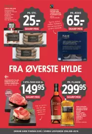 MENY tilbudsavis uge 42 Side 17: OMHU PØLSER €25,00, Entrecote eller Ribeye Steak af Dansk Kødkvæg €149,95