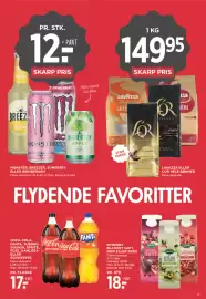 MENY tilbudsavis uge 42 Side 29: Lavazza eller L'OR hele bønner €149,95, Rynkeby blandet saft / drik / zero €18,00
