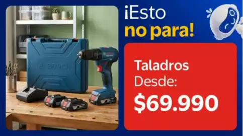 Catálogo Lider Página 18: Bosch - taladros €69.990,00
