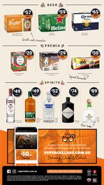 Super Cellars catalogue Page 2: Bundaberg Campfire & Cola €29,00, Absolut Vodka €52,00