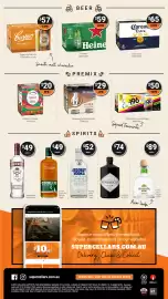 Super Cellars catalogue Page 2: Bundaberg Campfire & Cola €29,00, Absolut Vodka €52,00