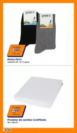 Folheto Action semana 42 Página 18: Meias Pairz €1,99, Protetor de colchão Comfibeds €4,49