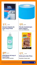 Folheto Action semana 42 Página 21: Fita de cinesioterapia sport support €1,98, Sal para máquina de lavar louça Finish €1,15