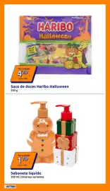 Folheto Action semana 42 Página 4: Sabonete líquido €1,79, Saco de doces Haribo Halloween €4,29