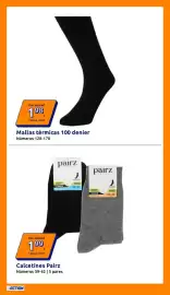 Catálogo Action semana 42 Página 12: Mallas térmicas 100 denier €1,98, Calzetines Pairz €1,99