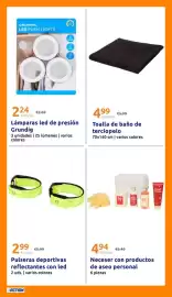 Catálogo Action semana 42 Página 28: Grundig led push lights €2,69, Toalla de baño de terciopelo €4,99