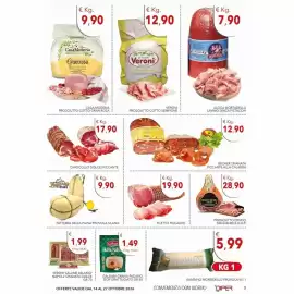Volantino Diper Pagina 3: Veroni Sempione Prosciutto cotto €12,90, Alcisa mortadella lavino senza pistacchi €7,90