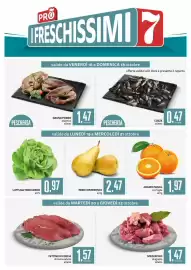 Volantino PRO7 Supermercati Pagina 7: Pere Conference €2,47, Cozze €0,47