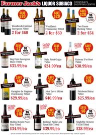 Farmer Jack's catalogue Page 32: Babo Pinot Grigio €24,99, Garagiste Le Stagiaire Chardonnay €29,99