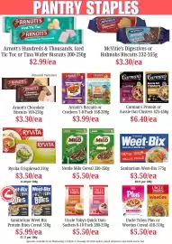 Farmer Jack's catalogue Page 19: Arnott's Chocolate Biscuits €3,30, Arnott's Biscuits or Crackers €3,99