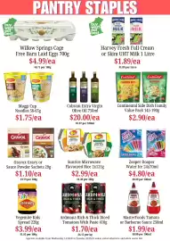 Farmer Jack's catalogue Page 21: Maggi Cup Noodles €1,75, Cobram Extra Virgin Olive Oil €20,00