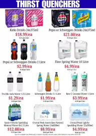 Farmer Jack's catalogue Page 24: Schweppes Drinks €1,99, Raw C Coconut Water €3,99