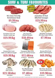 Farmer Jack's catalogue Page 3: WA Grass Fed 500g Beef Burgers €10,49, Mt Barker Free Range Cooked Chicken €7,99