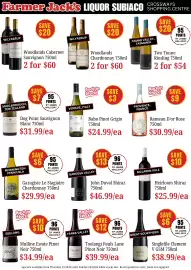 Farmer Jack's catalogue Page 32: Babo Pinot Grigio €24,99, Garagiste Le Stagiaire Chardonnay €29,99