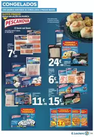 Folheto E.Leclerc semana 42 Página 11: Pescanova miolo de camarão €6,99, Pescanova polvo limpo €11,99