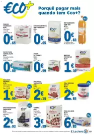 Folheto E.Leclerc semana 42 Página 25: Polpa de tomate eco+ €0,99, Cereais eco+ caramelo e chocolate €3,99