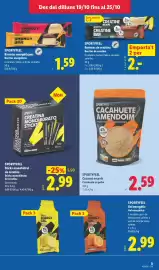 Catálogo Lidl semana 43 Página 19: Sportyfeel Cacauet en pols €2,59, Sportyfeel creatina monohidrato sticks €2,99