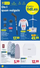 Catálogo Lidl semana 43 Página 2: W5 Capsa amb tapa €12,99, W5 Funda per a post de planxar €5,99