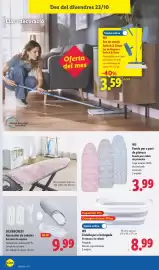 Catálogo Lidl semana 43 Página 24: W5 Cistella per a la bugada €8,99, W5 funda per a post de planxar €3,99