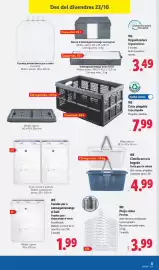 Catálogo Lidl semana 43 Página 25: W5 Penja-robes Perchas €3,99, W5 Cistella per a la bugada €4,99