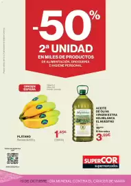 Catálogo Supercor Página 1: Hojiblanca aceite de oliva virgen extra el nuestro €3,99, Plátano €1,45