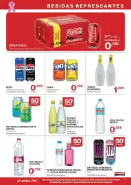 Catálogo Supercor Página 15: Schweppes Tónica €1,52, Pepsi original, max, max lima o sin cafeina €0,67