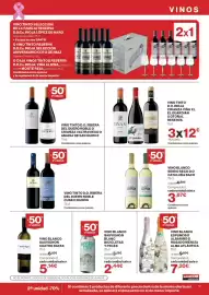 Catálogo Supercor Página 17: Cuatro Rayas vino blanco sauvignon €5,14, Bach vino blanco semi o seco €3,67