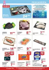 Catálogo Supercor Página 3: Langostino cocido €9,50, Pez espada al corte €8,48