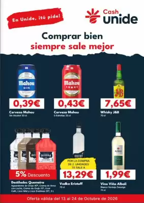 Cash Unide (válido hasta el 24-10)
