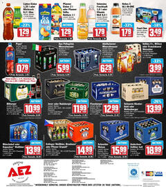 AEZ Prospekt woche 43 Seite 16: Pfanner Eistee €1,29, Valensina Fruchtsaft €1,79