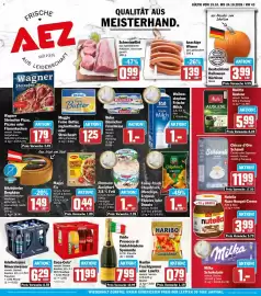 AEZ Prospekt woche 43 Seite 1: Adelholzener Mineralwasser €6,29, Haribo Fruchtgummi oder Lakritz €0,79