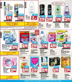 AEZ Prospekt woche 43 Seite 14: Lenor Waschmittel €3,99, Dove Duschgel €2,49